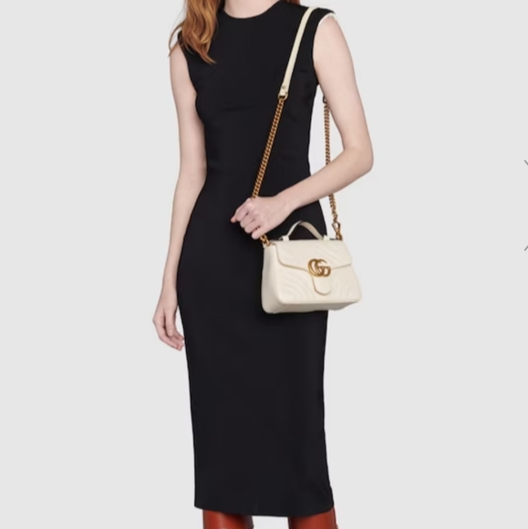 NWOT Gucci GG Marmont Mini Top Handle Bag - Picture 10 of 10